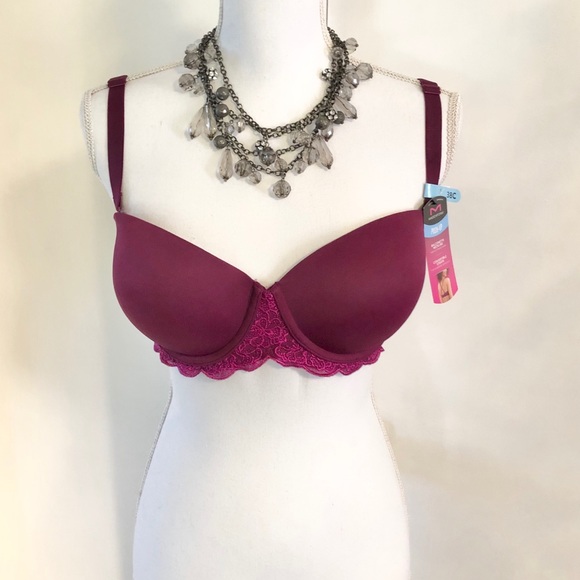 New Maidenform Convertible Strapless Push Up Bra 38C - Picture 2 of 11